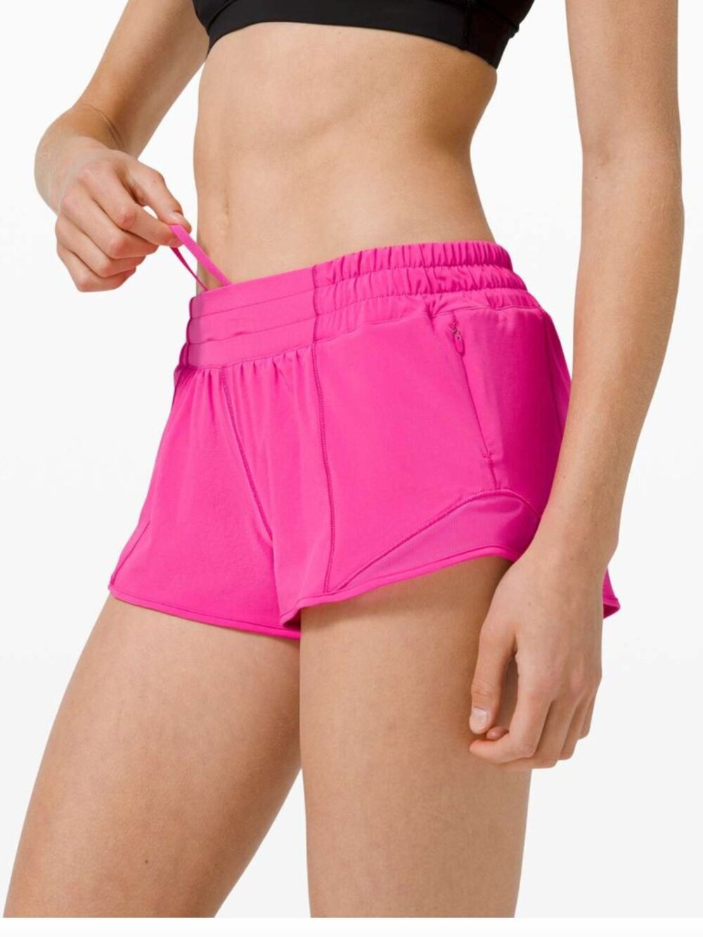 Lululemon Hotty Hot Low-Rise Short 2.5", Sonic Pink